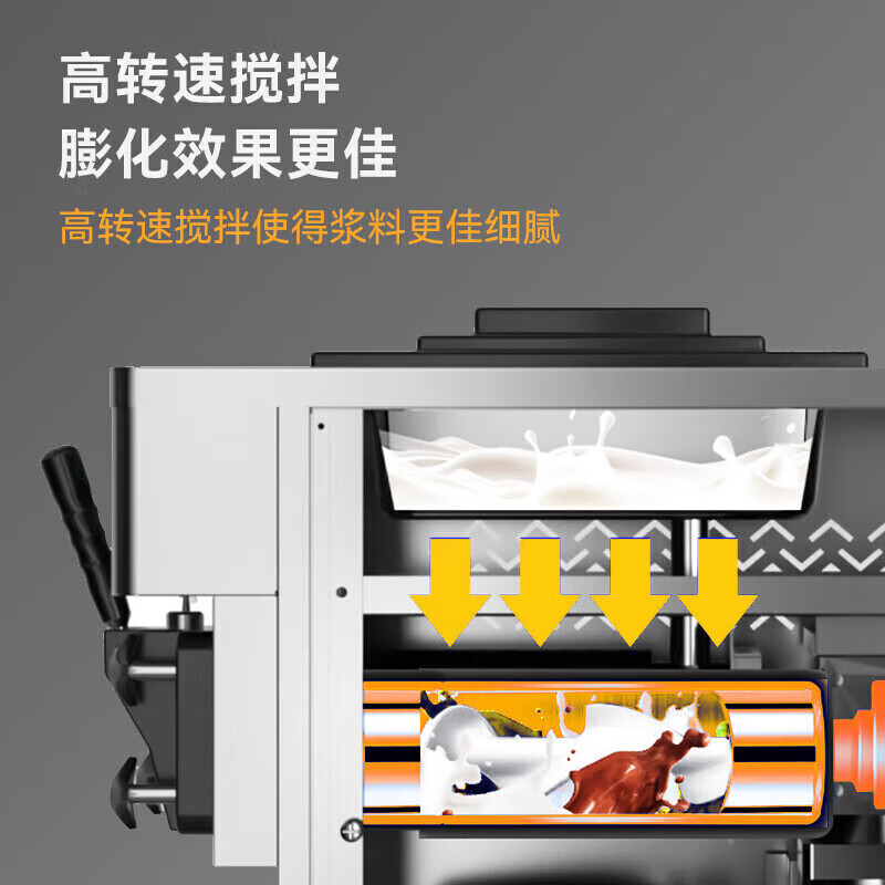 麥大廚升級款單頭臺式冰淇淋機1.5KW 