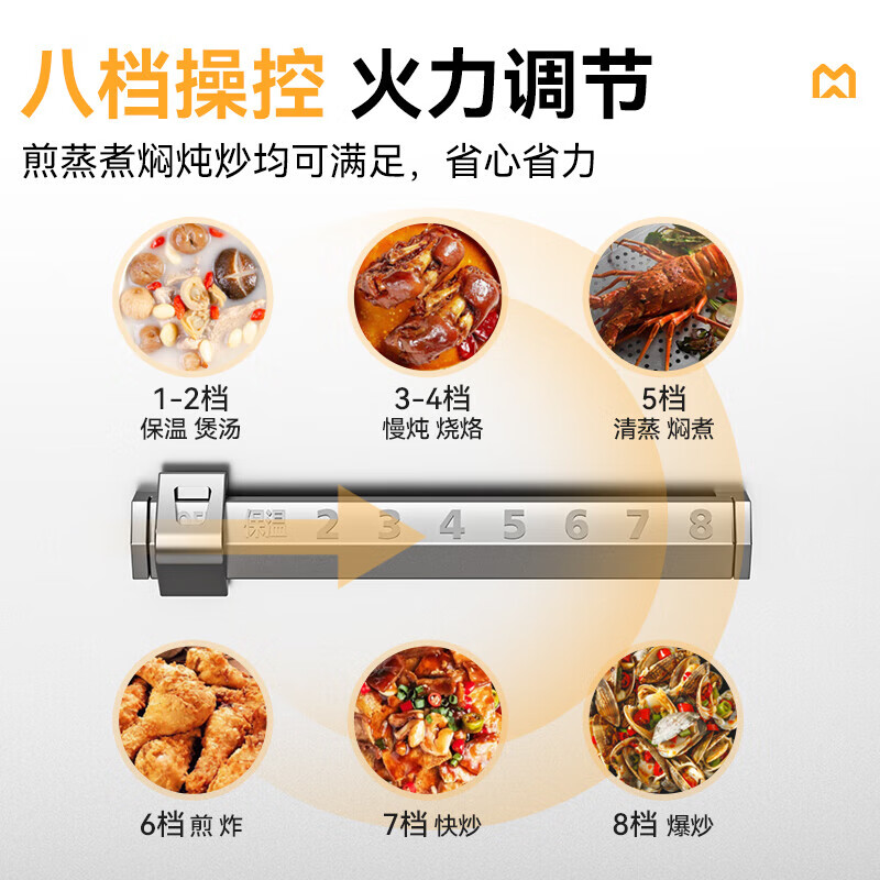 麥大廚大型大炒爐電灶臺(tái)豪華款25KW單頭工廠食堂商用大炒鍋